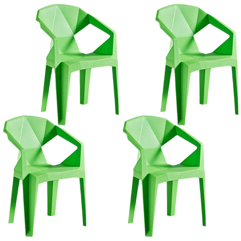 Modern Style Stackable Chairs Dining Arm Chair with Plastic Legs for Kitchen Green 4 Piece Set Clearhalo ' kitchen&dining_furn' 'Dining Chairs' 'Dining Tables & Seating' 'dining_chair' 'furn' 'furn_dining_chair' 'Furniture' 'furniture_dining_chair' 'Kitchen & Dining Furniture' 'kitchen' 4666658