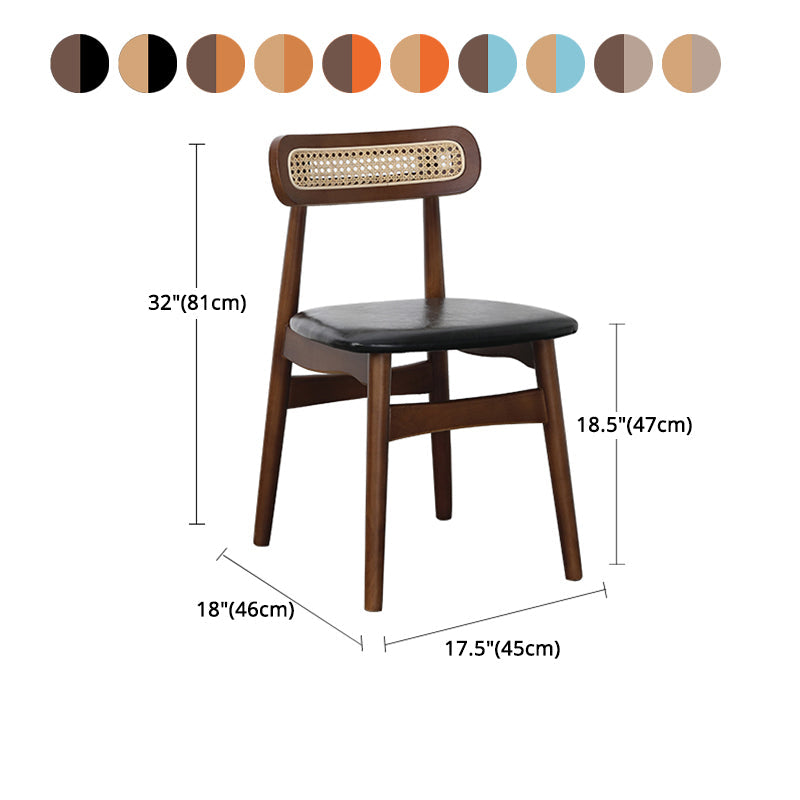 Traditional Wood Dining Kitchen Room Side Chair Open Back Chair Clearhalo ' kitchen&dining_furn' 'Dining Chairs' 'Dining Tables & Seating' 'dining_chair' 'furn' 'furn_dining_chair' 'Furniture' 'furniture_dining_chair' 'Kitchen & Dining Furniture' 'kitchen' 4666709