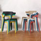 Modern Stackable Chairs Dining Armless Chairs with Plastic Legs for Kitchen Clearhalo ' kitchen&dining_furn' 'Dining Chairs' 'Dining Tables & Seating' 'dining_chair' 'Furniture' 'furniture_dining_chair' 'Kitchen & Dining Furniture' 'kitchen' 4666717