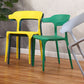 Modern Stackable Chairs Dining Armless Chairs with Plastic Legs for Kitchen Clearhalo ' kitchen&dining_furn' 'Dining Chairs' 'Dining Tables & Seating' 'dining_chair' 'Furniture' 'furniture_dining_chair' 'Kitchen & Dining Furniture' 'kitchen' 4666731