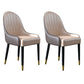 Scandinavian Design Arm Solid Back Dining Side Chairs Leather Dining Side Chairs Champagne 2 Piece Set Clearhalo ' kitchen&dining_furn' 'Dining Chairs' 'Dining Tables & Seating' 'dining_chair' 'furn' 'furn_dining_chair' 'Furniture' 'furniture_dining_chair' 'Kitchen & Dining Furniture' 'kitchen' 4666749