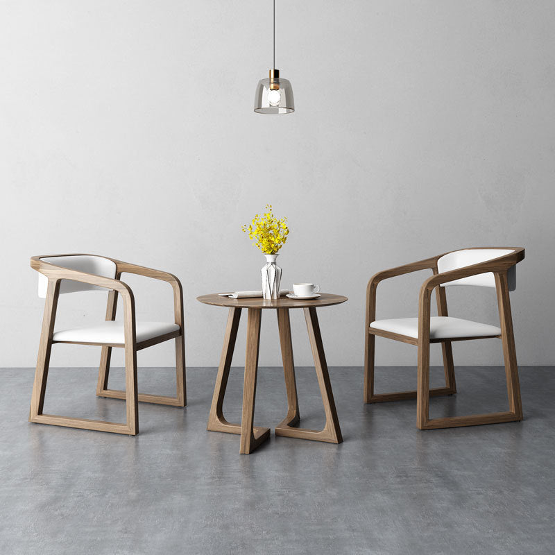 Scandinavian Wood Dining Kitchen Room Chair Open Back Arm Chair Clearhalo ' kitchen&dining_furn' 'Dining Chairs' 'Dining Tables & Seating' 'dining_chair' 'furn' 'furn_dining_chair' 'Furniture' 'furniture_dining_chair' 'Kitchen & Dining Furniture' 'kitchen' 4666760