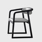 Scandinavian Wood Dining Kitchen Room Chair Open Back Arm Chair Black-Gray 1 Piece Clearhalo ' kitchen&dining_furn' 'Dining Chairs' 'Dining Tables & Seating' 'dining_chair' 'furn' 'furn_dining_chair' 'Furniture' 'furniture_dining_chair' 'Kitchen & Dining Furniture' 'kitchen' 4666767