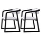 Scandinavian Wood Dining Kitchen Room Chair Open Back Arm Chair Black White 2 Piece Set Clearhalo ' kitchen&dining_furn' 'Dining Chairs' 'Dining Tables & Seating' 'dining_chair' 'furn' 'furn_dining_chair' 'Furniture' 'furniture_dining_chair' 'Kitchen & Dining Furniture' 'kitchen' 4666769