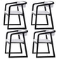 Scandinavian Wood Dining Kitchen Room Chair Open Back Arm Chair Black White 4 Piece Set Clearhalo ' kitchen&dining_furn' 'Dining Chairs' 'Dining Tables & Seating' 'dining_chair' 'furn' 'furn_dining_chair' 'Furniture' 'furniture_dining_chair' 'Kitchen & Dining Furniture' 'kitchen' 4666770