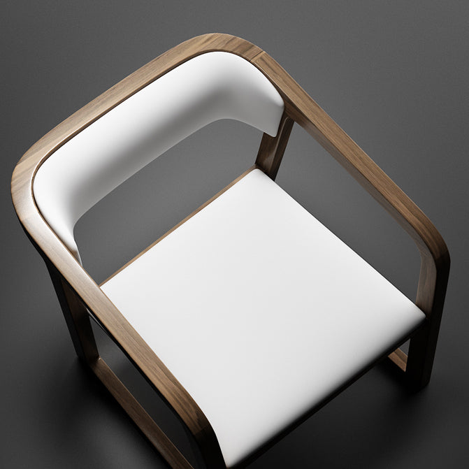 Scandinavian Wood Dining Kitchen Room Chair Open Back Arm Chair Clearhalo ' kitchen&dining_furn' 'Dining Chairs' 'Dining Tables & Seating' 'dining_chair' 'furn' 'furn_dining_chair' 'Furniture' 'furniture_dining_chair' 'Kitchen & Dining Furniture' 'kitchen' 4666771