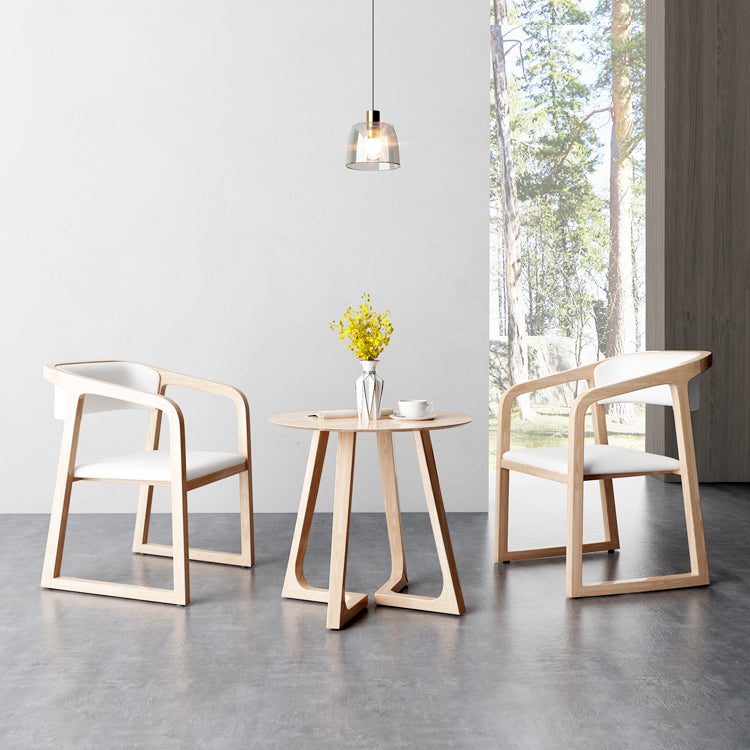 Scandinavian Wood Dining Kitchen Room Chair Open Back Arm Chair Clearhalo ' kitchen&dining_furn' 'Dining Chairs' 'Dining Tables & Seating' 'dining_chair' 'furn' 'furn_dining_chair' 'Furniture' 'furniture_dining_chair' 'Kitchen & Dining Furniture' 'kitchen' 4666776