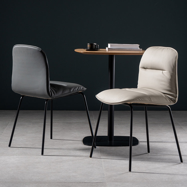 Modern Style Kitchen Chair Dining Armless Chairs with Metal Legs Clearhalo ' kitchen&dining_furn' 'Dining Chairs' 'Dining Tables & Seating' 'dining_chair' 'furn' 'furn_dining_chair' 'Furniture' 'furniture_dining_chair' 'Kitchen & Dining Furniture' 'kitchen' 4666784