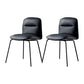 Modern Style Kitchen Chair Dining Armless Chairs with Metal Legs Black 2 Piece Set Clearhalo ' kitchen&dining_furn' 'Dining Chairs' 'Dining Tables & Seating' 'dining_chair' 'furn' 'furn_dining_chair' 'Furniture' 'furniture_dining_chair' 'Kitchen & Dining Furniture' 'kitchen' 4666787