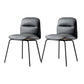 Modern Style Kitchen Chair Dining Armless Chairs with Metal Legs Dark Gray 2 Piece Set Clearhalo ' kitchen&dining_furn' 'Dining Chairs' 'Dining Tables & Seating' 'dining_chair' 'furn' 'furn_dining_chair' 'Furniture' 'furniture_dining_chair' 'Kitchen & Dining Furniture' 'kitchen' 4666792