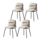 Modern Style Kitchen Chair Dining Armless Chairs with Metal Legs Light Gray 4 Piece Set Clearhalo ' kitchen&dining_furn' 'Dining Chairs' 'Dining Tables & Seating' 'dining_chair' 'furn' 'furn_dining_chair' 'Furniture' 'furniture_dining_chair' 'Kitchen & Dining Furniture' 'kitchen' 4666801