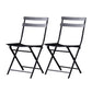 Modern Style Kitchen Chairs Dining Armless Chairs with Metal Legs Black 2 Piece Set Clearhalo ' kitchen&dining_furn' 'Dining Chairs' 'Dining Tables & Seating' 'dining_chair' 'furn' 'furn_dining_chair' 'Furniture' 'furniture_dining_chair' 'Kitchen & Dining Furniture' 'kitchen' 4666810