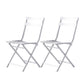 Modern Style Kitchen Chairs Dining Armless Chairs with Metal Legs White 2 Piece Set Clearhalo ' kitchen&dining_furn' 'Dining Chairs' 'Dining Tables & Seating' 'dining_chair' 'furn' 'furn_dining_chair' 'Furniture' 'furniture_dining_chair' 'Kitchen & Dining Furniture' 'kitchen' 4666815