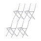 Modern Style Kitchen Chairs Dining Armless Chairs with Metal Legs White 4 Piece Set Clearhalo ' kitchen&dining_furn' 'Dining Chairs' 'Dining Tables & Seating' 'dining_chair' 'furn' 'furn_dining_chair' 'Furniture' 'furniture_dining_chair' 'Kitchen & Dining Furniture' 'kitchen' 4666817