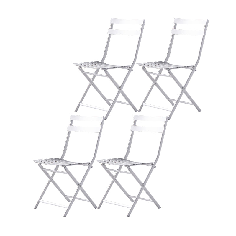 Modern Style Kitchen Chairs Dining Armless Chairs with Metal Legs White 4 Piece Set Clearhalo ' kitchen&dining_furn' 'Dining Chairs' 'Dining Tables & Seating' 'dining_chair' 'furn' 'furn_dining_chair' 'Furniture' 'furniture_dining_chair' 'Kitchen & Dining Furniture' 'kitchen' 4666817