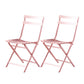 Modern Style Kitchen Chairs Dining Armless Chairs with Metal Legs Pink 2 Piece Set Clearhalo ' kitchen&dining_furn' 'Dining Chairs' 'Dining Tables & Seating' 'dining_chair' 'furn' 'furn_dining_chair' 'Furniture' 'furniture_dining_chair' 'Kitchen & Dining Furniture' 'kitchen' 4666822
