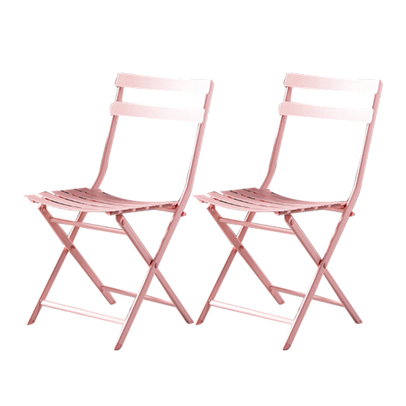 Modern Style Kitchen Chairs Dining Armless Chairs with Metal Legs Pink 2 Piece Set Clearhalo ' kitchen&dining_furn' 'Dining Chairs' 'Dining Tables & Seating' 'dining_chair' 'furn' 'furn_dining_chair' 'Furniture' 'furniture_dining_chair' 'Kitchen & Dining Furniture' 'kitchen' 4666822