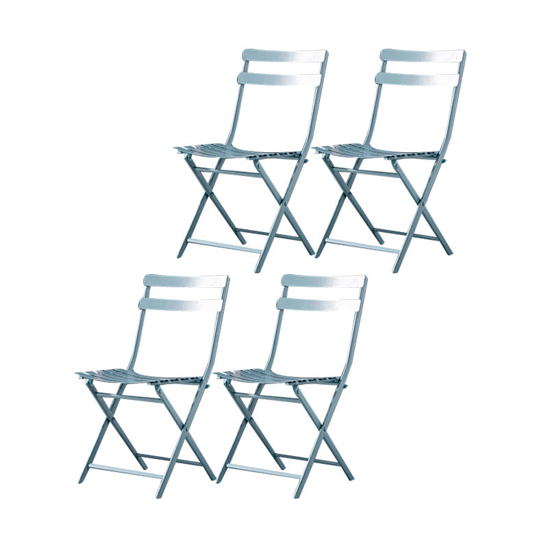 Modern Style Kitchen Chairs Dining Armless Chairs with Metal Legs Blue 4 Piece Set Clearhalo ' kitchen&dining_furn' 'Dining Chairs' 'Dining Tables & Seating' 'dining_chair' 'furn' 'furn_dining_chair' 'Furniture' 'furniture_dining_chair' 'Kitchen & Dining Furniture' 'kitchen' 4666830