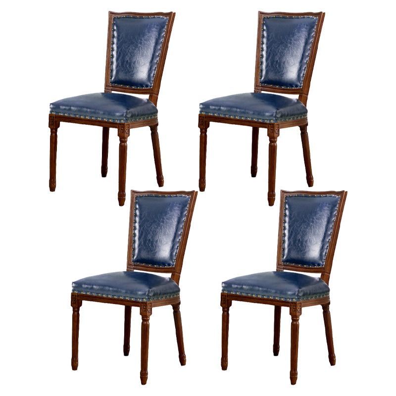 Wood Traditional Dining Kitchen Room Side Chair Open Back Chair Blue 4 Piece Set Clearhalo ' kitchen&dining_furn' 'Dining Chairs' 'Dining Tables & Seating' 'dining_chair' 'furn' 'furn_dining_chair' 'Furniture' 'furniture_dining_chair' 'Kitchen & Dining Furniture' 'kitchen' 4666840