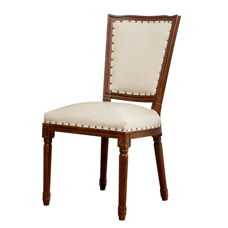 Wood Traditional Dining Kitchen Room Side Chair Open Back Chair Cream 1 Piece Clearhalo ' kitchen&dining_furn' 'Dining Chairs' 'Dining Tables & Seating' 'dining_chair' 'furn' 'furn_dining_chair' 'Furniture' 'furniture_dining_chair' 'Kitchen & Dining Furniture' 'kitchen' 4666841