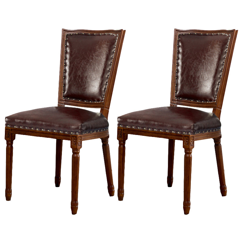 Wood Traditional Dining Kitchen Room Side Chair Open Back Chair Coffee 2 Piece Set Clearhalo ' kitchen&dining_furn' 'Dining Chairs' 'Dining Tables & Seating' 'dining_chair' 'furn' 'furn_dining_chair' 'Furniture' 'furniture_dining_chair' 'Kitchen & Dining Furniture' 'kitchen' 4666843
