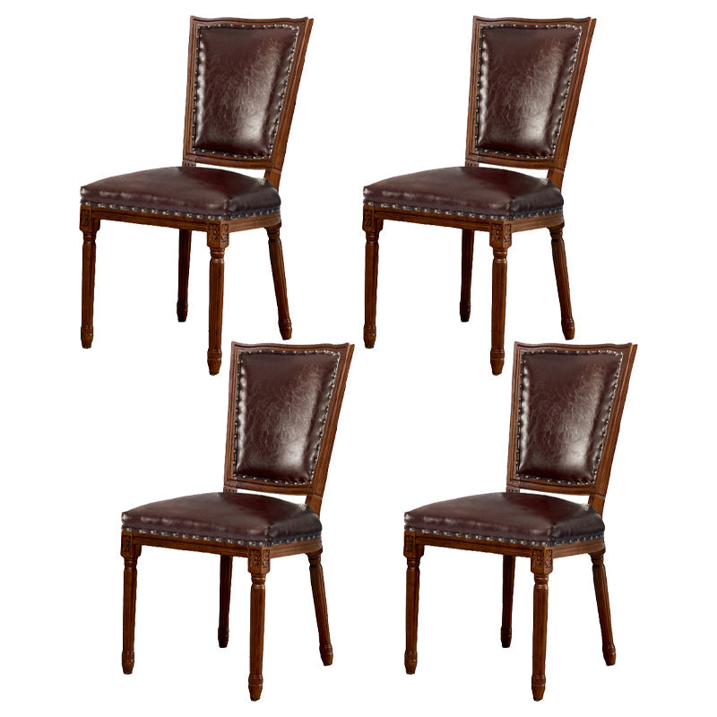 Wood Traditional Dining Kitchen Room Side Chair Open Back Chair Coffee 4 Piece Set Clearhalo ' kitchen&dining_furn' 'Dining Chairs' 'Dining Tables & Seating' 'dining_chair' 'furn' 'furn_dining_chair' 'Furniture' 'furniture_dining_chair' 'Kitchen & Dining Furniture' 'kitchen' 4666845