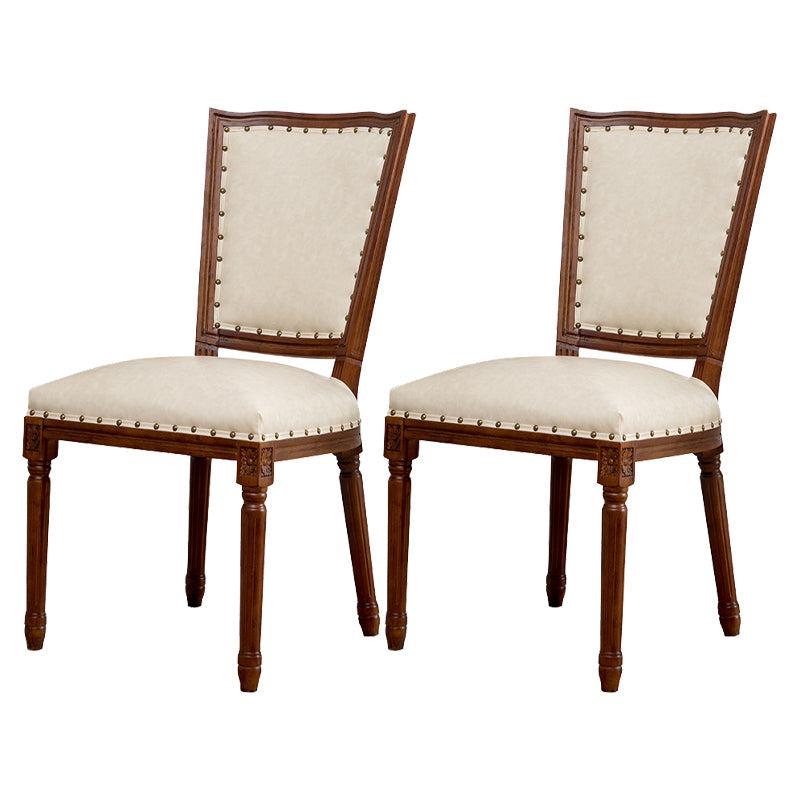 Wood Traditional Dining Kitchen Room Side Chair Open Back Chair Cream 2 Piece Set Clearhalo ' kitchen&dining_furn' 'Dining Chairs' 'Dining Tables & Seating' 'dining_chair' 'furn' 'furn_dining_chair' 'Furniture' 'furniture_dining_chair' 'Kitchen & Dining Furniture' 'kitchen' 4666846