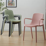 Modern Stackable Chairs Dining Arm Chairs with Plastic Legs for Kitchen Clearhalo ' kitchen&dining_furn' 'Dining Chairs' 'Dining Tables & Seating' 'dining_chair' 'furn' 'furn_dining_chair' 'Furniture' 'furniture_dining_chair' 'Kitchen & Dining Furniture' 'kitchen' 4666862