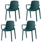 Modern Stackable Chairs Dining Arm Chairs with Plastic Legs for Kitchen Peacock Blue 4 Piece Set Clearhalo ' kitchen&dining_furn' 'Dining Chairs' 'Dining Tables & Seating' 'dining_chair' 'furn' 'furn_dining_chair' 'Furniture' 'furniture_dining_chair' 'Kitchen & Dining Furniture' 'kitchen' 4666863