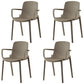 Modern Stackable Chairs Dining Arm Chairs with Plastic Legs for Kitchen Camel 4 Piece Set Clearhalo ' kitchen&dining_furn' 'Dining Chairs' 'Dining Tables & Seating' 'dining_chair' 'furn' 'furn_dining_chair' 'Furniture' 'furniture_dining_chair' 'Kitchen & Dining Furniture' 'kitchen' 4666866