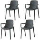 Modern Stackable Chairs Dining Arm Chairs with Plastic Legs for Kitchen Grey 4 Piece Set Clearhalo ' kitchen&dining_furn' 'Dining Chairs' 'Dining Tables & Seating' 'dining_chair' 'furn' 'furn_dining_chair' 'Furniture' 'furniture_dining_chair' 'Kitchen & Dining Furniture' 'kitchen' 4666868