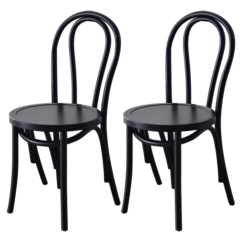 Traditional Wood Dining Kitchen Room Chair Queen Anne Back Side Chair Black Wood 2 Piece Set Clearhalo ' kitchen&dining_furn' 'Dining Chairs' 'Dining Tables & Seating' 'dining_chair' 'furn' 'furn_dining_chair' 'Furniture' 'furniture_dining_chair' 'Kitchen & Dining Furniture' 'kitchen' 4666878