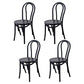 Traditional Wood Dining Kitchen Room Chair Queen Anne Back Side Chair Black Wood 4 Piece Set Clearhalo ' kitchen&dining_furn' 'Dining Chairs' 'Dining Tables & Seating' 'dining_chair' 'furn' 'furn_dining_chair' 'Furniture' 'furniture_dining_chair' 'Kitchen & Dining Furniture' 'kitchen' 4666879