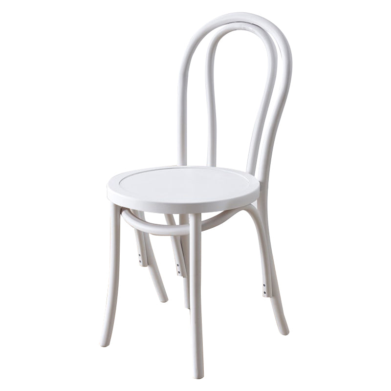 Traditional Wood Dining Kitchen Room Chair Queen Anne Back Side Chair White Wood 1 Piece Clearhalo ' kitchen&dining_furn' 'Dining Chairs' 'Dining Tables & Seating' 'dining_chair' 'furn' 'furn_dining_chair' 'Furniture' 'furniture_dining_chair' 'Kitchen & Dining Furniture' 'kitchen' 4666881