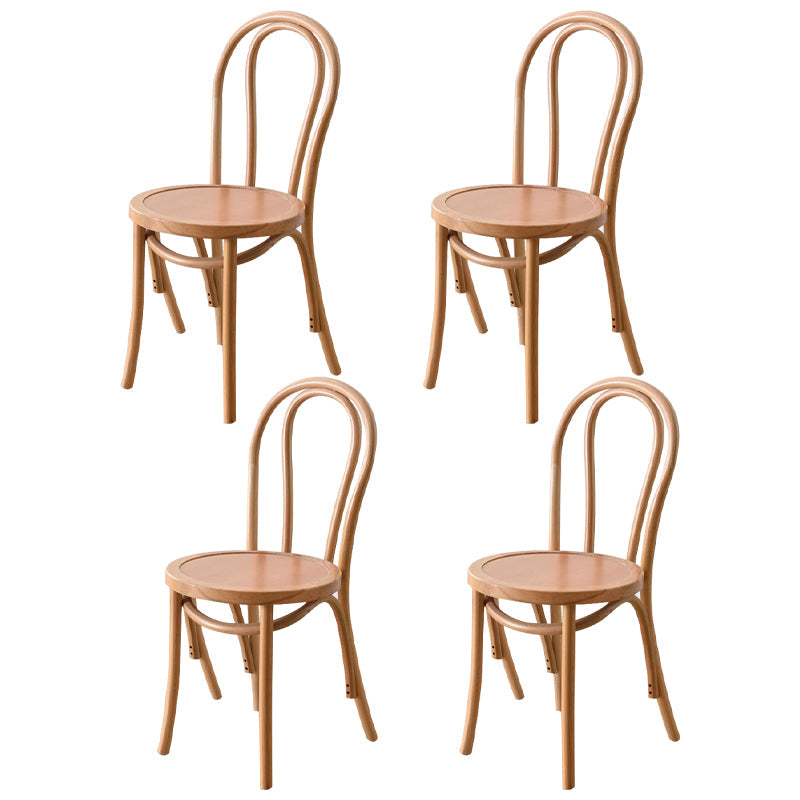 Traditional Wood Dining Kitchen Room Chair Queen Anne Back Side Chair Wood Wood 4 Piece Set Clearhalo ' kitchen&dining_furn' 'Dining Chairs' 'Dining Tables & Seating' 'dining_chair' 'furn' 'furn_dining_chair' 'Furniture' 'furniture_dining_chair' 'Kitchen & Dining Furniture' 'kitchen' 4666892