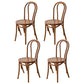Traditional Wood Dining Kitchen Room Chair Queen Anne Back Side Chair Light Brown Wood 4 Piece Set Clearhalo ' kitchen&dining_furn' 'Dining Chairs' 'Dining Tables & Seating' 'dining_chair' 'furn' 'furn_dining_chair' 'Furniture' 'furniture_dining_chair' 'Kitchen & Dining Furniture' 'kitchen' 4666897