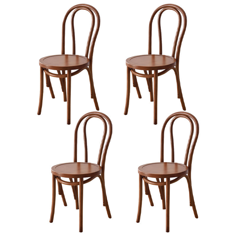 Traditional Wood Dining Kitchen Room Chair Queen Anne Back Side Chair Walnut Wood 4 Piece Set Clearhalo ' kitchen&dining_furn' 'Dining Chairs' 'Dining Tables & Seating' 'dining_chair' 'furn' 'furn_dining_chair' 'Furniture' 'furniture_dining_chair' 'Kitchen & Dining Furniture' 'kitchen' 4666902