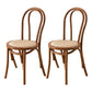 Traditional Wood Dining Kitchen Room Chair Queen Anne Back Side Chair Light Brown Wicker & Rattan 2 Piece Set Clearhalo ' kitchen&dining_furn' 'Dining Chairs' 'Dining Tables & Seating' 'dining_chair' 'furn' 'furn_dining_chair' 'Furniture' 'furniture_dining_chair' 'Kitchen & Dining Furniture' 'kitchen' 4666913