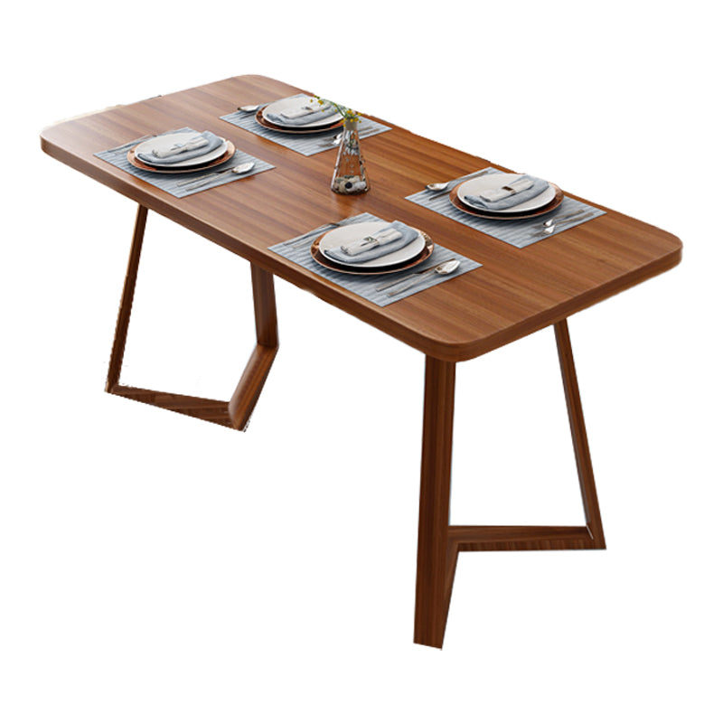Modern 1/4/5/7 Pieces Dining Set Rectangle Wood Dining Table for Dining Room Clearhalo 'Dining Room Sets' 'Dining Tables & Seating' 'dining_room_set' 'furn' 'furn_dining_room_set' 'Furniture' 'furniture_dining_room_set' 'Kitchen & Dining Furniture' 'kitchen&dining_furn' 'kitchen' 4666938