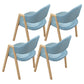 Modern 1/4/5/7 Pieces Dining Set Rectangle Wood Dining Table for Dining Room 4 Light Blue Chairs Clearhalo 'Dining Room Sets' 'Dining Tables & Seating' 'dining_room_set' 'furn' 'furn_dining_room_set' 'Furniture' 'furniture_dining_room_set' 'Kitchen & Dining Furniture' 'kitchen&dining_furn' 'kitchen' 4666946