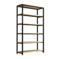 Metal Etagere Bookcase Industrial Open Back Book Shelf with Shelves for Office and Home Clearhalo 'Bookcases' 'Furniture' 'furniture_bookcases' 'kitchen' 'kitchen_bookcases' 'Living Room Furniture' 'Office Furniture' 4669377