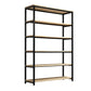 Metal Etagere Bookcase Industrial Open Back Book Shelf with Shelves for Office and Home 47"L x 16"W x 79"H Clearhalo 'Bookcases' 'Furniture' 'furniture_bookcases' 'kitchen' 'kitchen_bookcases' 'Living Room Furniture' 'Office Furniture' 4669379