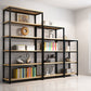 Metal Etagere Bookcase Industrial Open Back Book Shelf with Shelves for Office and Home Clearhalo 'Bookcases' 'Furniture' 'furniture_bookcases' 'kitchen' 'kitchen_bookcases' 'Living Room Furniture' 'Office Furniture' 4669382