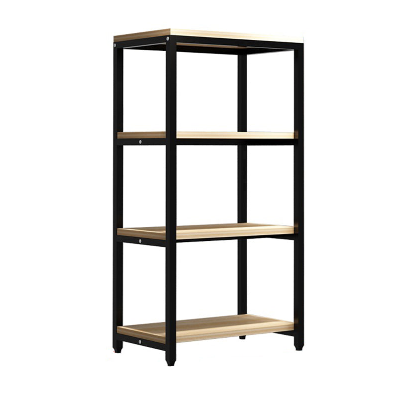 Metal Etagere Bookcase Industrial Open Back Book Shelf with Shelves for Office and Home 23.6"L x 15.7"W x 48.8"H Clearhalo 'Bookcases' 'Furniture' 'furniture_bookcases' 'kitchen' 'kitchen_bookcases' 'Living Room Furniture' 'Office Furniture' 4669386
