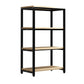 Metal Etagere Bookcase Industrial Open Back Book Shelf with Shelves for Office and Home Clearhalo 'Bookcases' 'Furniture' 'furniture_bookcases' 'kitchen' 'kitchen_bookcases' 'Living Room Furniture' 'Office Furniture' 4669387