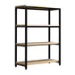 Metal Etagere Bookcase Industrial Open Back Book Shelf with Shelves for Office and Home 47"L x 16"W x 49"H Clearhalo 'Bookcases' 'Furniture' 'furniture_bookcases' 'kitchen' 'kitchen_bookcases' 'Living Room Furniture' 'Office Furniture' 4669388