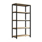 Metal Etagere Bookcase Industrial Open Back Book Shelf with Shelves for Office and Home 23.6"L x 15.7"W x 63.8"H Clearhalo 'Bookcases' 'Furniture' 'furniture_bookcases' 'kitchen' 'kitchen_bookcases' 'Living Room Furniture' 'Office Furniture' 4669389