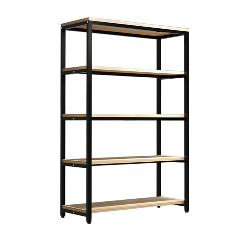 Metal Etagere Bookcase Industrial Open Back Book Shelf with Shelves for Office and Home 55.1"L x 15.7"W x 63.8"H Clearhalo 'Bookcases' 'Furniture' 'furniture_bookcases' 'kitchen' 'kitchen_bookcases' 'Living Room Furniture' 'Office Furniture' 4669391