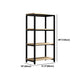 Metal Etagere Bookcase Industrial Open Back Book Shelf with Shelves for Office and Home Clearhalo 'Bookcases' 'Furniture' 'furniture_bookcases' 'kitchen' 'kitchen_bookcases' 'Living Room Furniture' 'Office Furniture' 4669400
