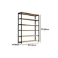 Metal Etagere Bookcase Industrial Open Back Book Shelf with Shelves for Office and Home Clearhalo 'Bookcases' 'Furniture' 'furniture_bookcases' 'kitchen' 'kitchen_bookcases' 'Living Room Furniture' 'Office Furniture' 4669401
